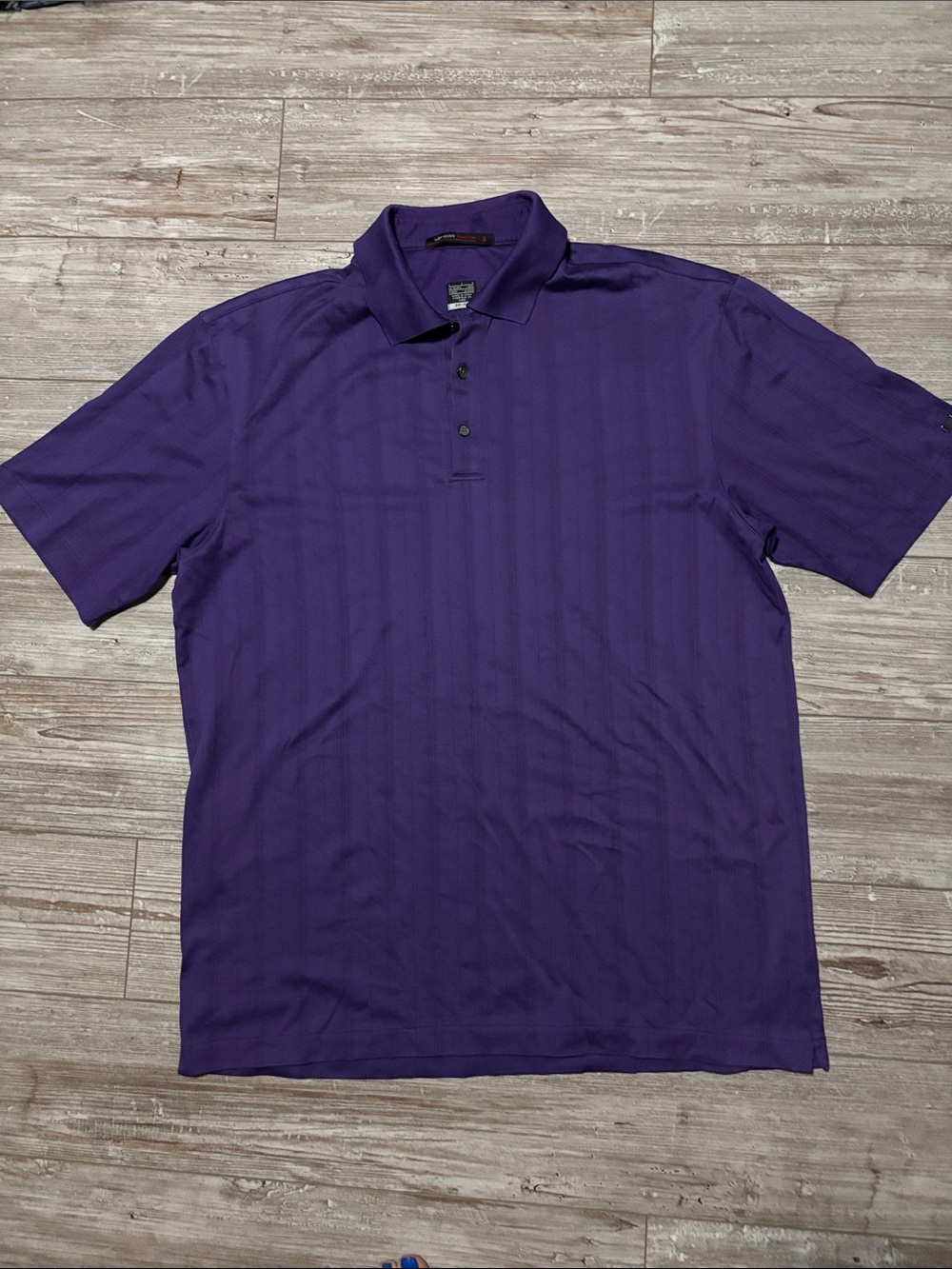 Tiger Woods (Nike) Men's Polo Shirt in Purple- Lg